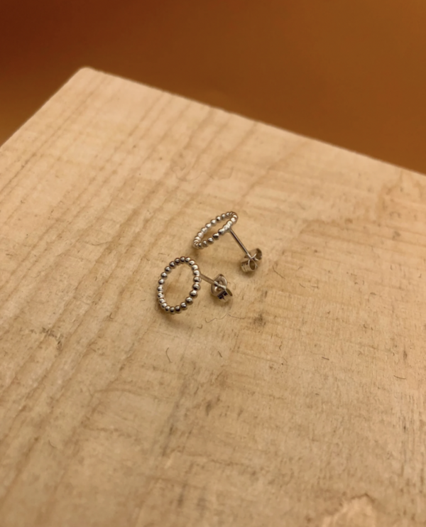 Ohrstecker silber - Perldraht – Bild 4