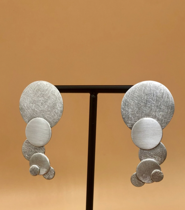 Ohrstecker silber - mehrere Scheiben