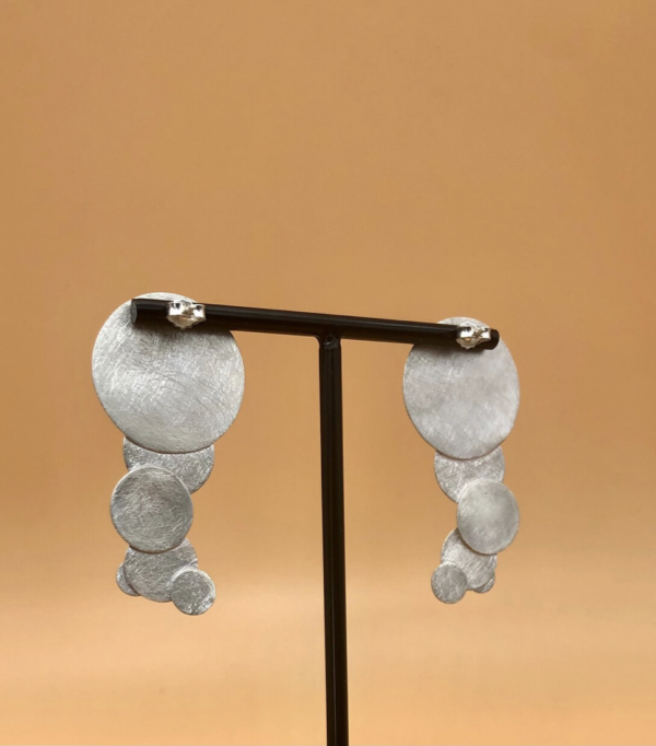 Ohrstecker silber - mehrere Scheiben – Bild 5