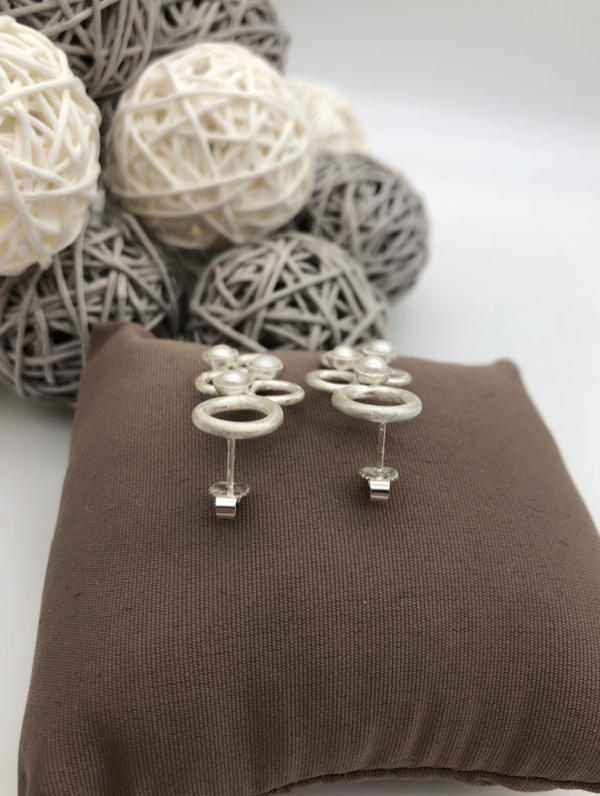 Ohrstecker silber - Süßwasserzuchtperle – Bild 5