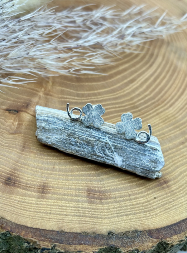Ohrstecker silber - Kleeblatt – Bild 4
