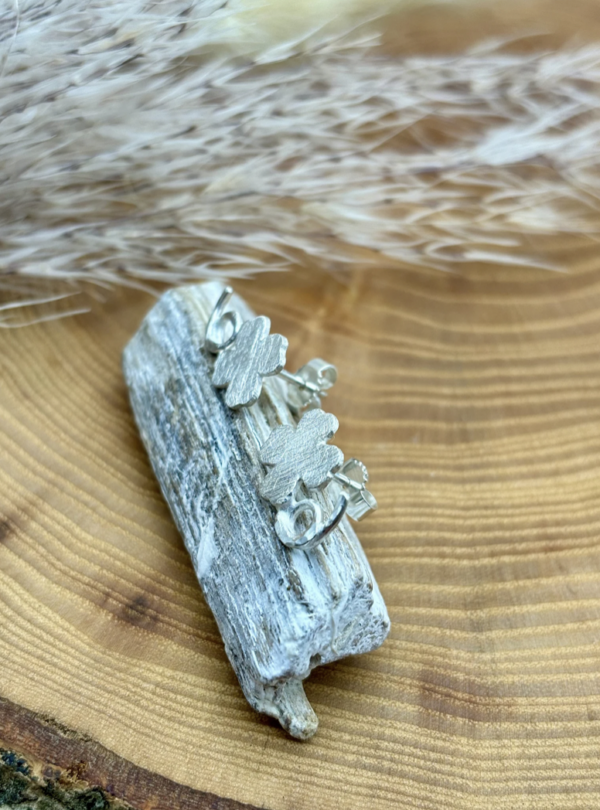 Ohrstecker silber - Kleeblatt – Bild 6