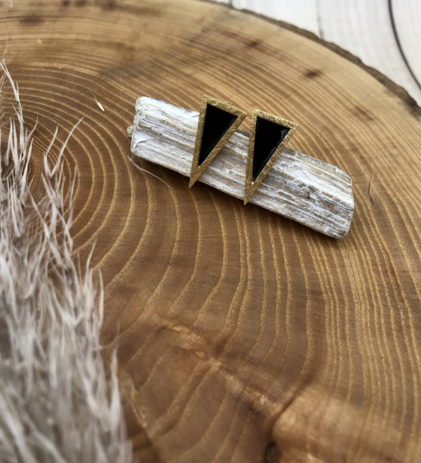Ohrstecker silber - Dreieck – Bild 4