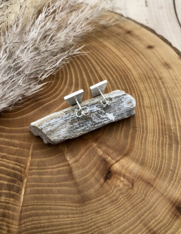 Ohrstecker silber - Dreieck – Bild 7