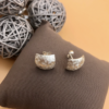 Ohrstecker silber - Viereck – Bild 4