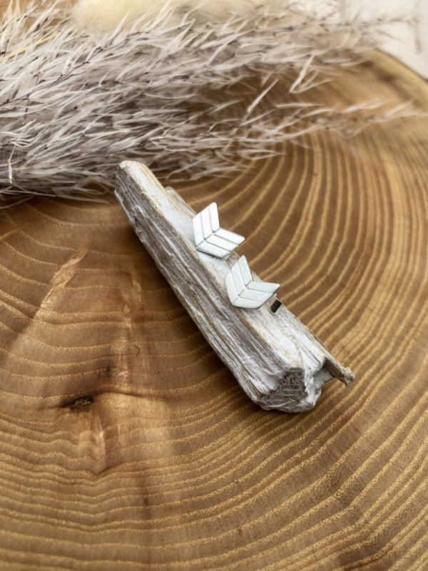 Ohrstecker silber - Blumen – Bild 3