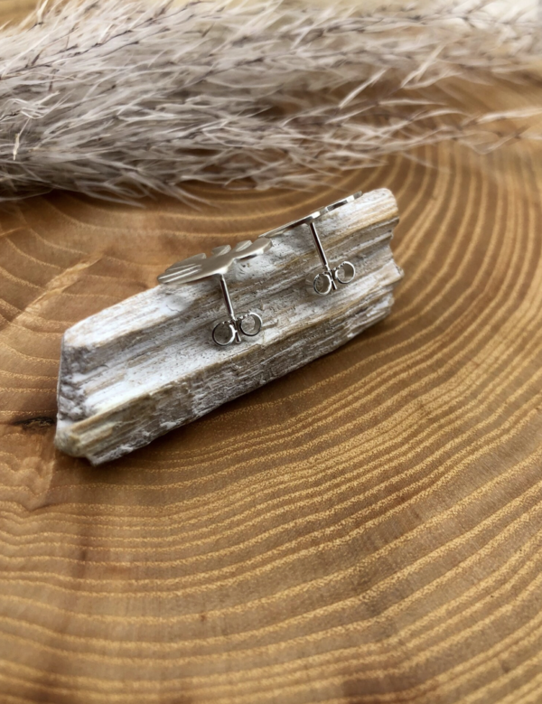 Ohrstecker silber - Monstera – Bild 5