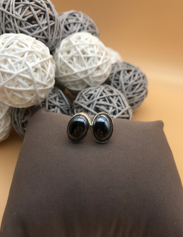 Ohrstecker silber - Hämatit – Bild 5