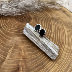 Ohrstecker silber - Onyx