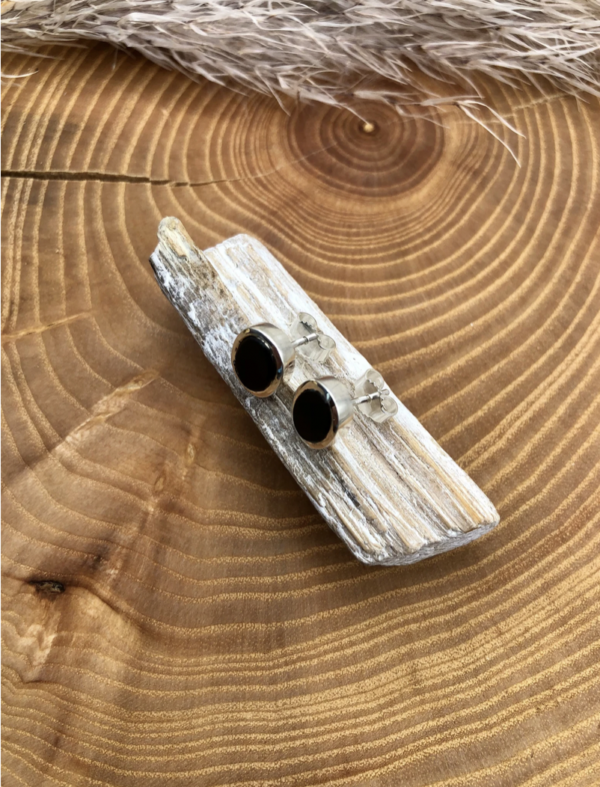 Ohrstecker silber - Onyx – Bild 4