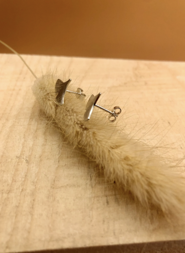 Ohrstecker silber - Gingko – Bild 7