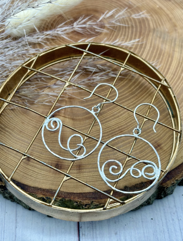Ohrhaken silber - Boho – Bild 4