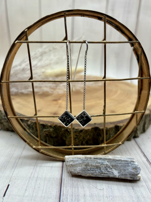 Ohrhaken silber - Pyrit – Bild 2