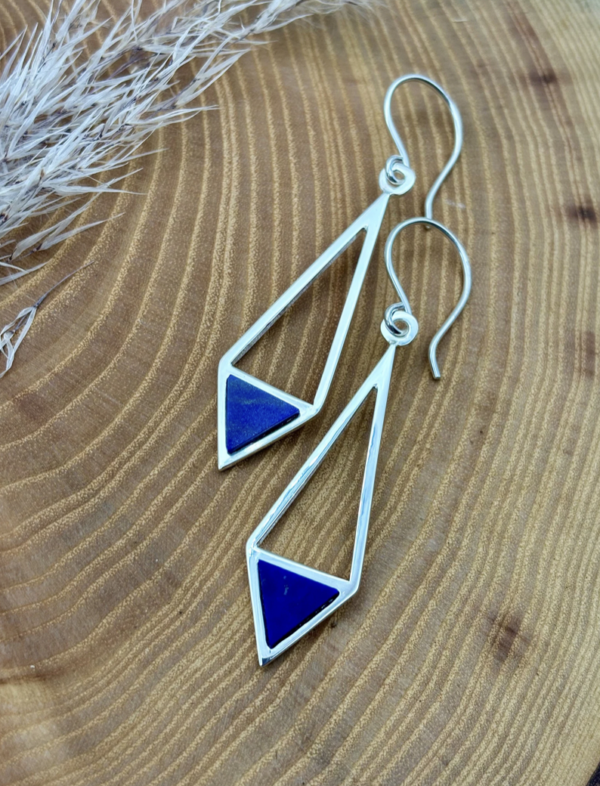 Ohrhaken silber - Lapislazuli – Bild 5