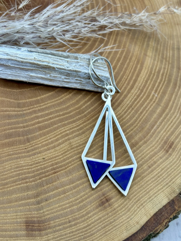 Ohrhaken silber - Lapislazuli – Bild 7