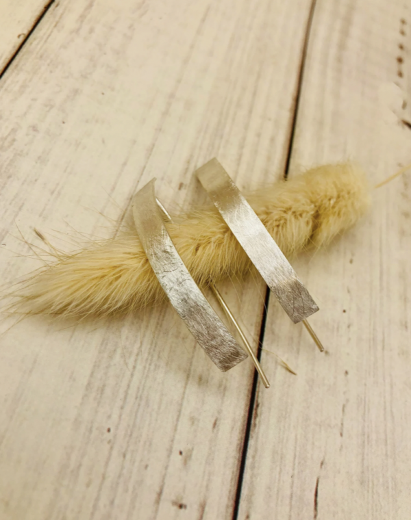 Ohrhaken silber - Bogen – Bild 8