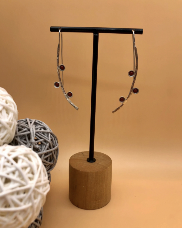 Ohrhaken silber - Jaspis – Bild 5