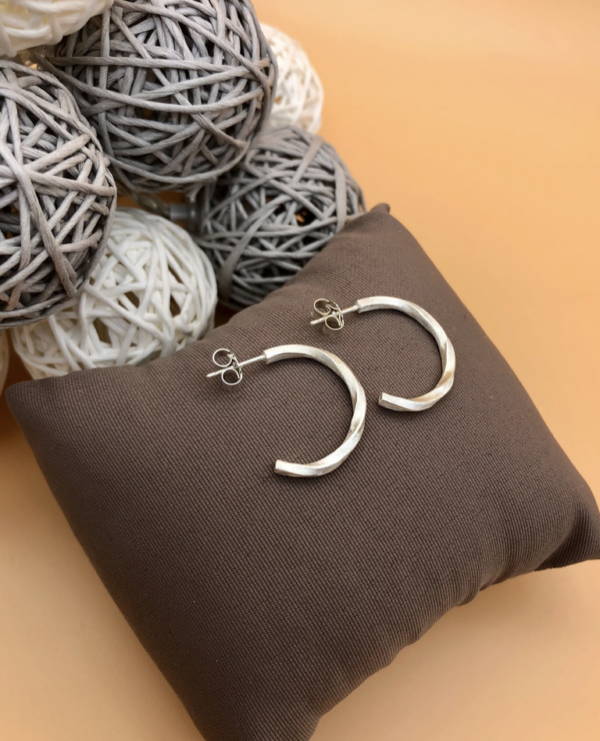 Creole silber - gebogen – Bild 5
