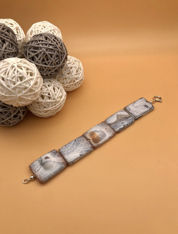 Edelsteinarmband - Achat – Bild 2