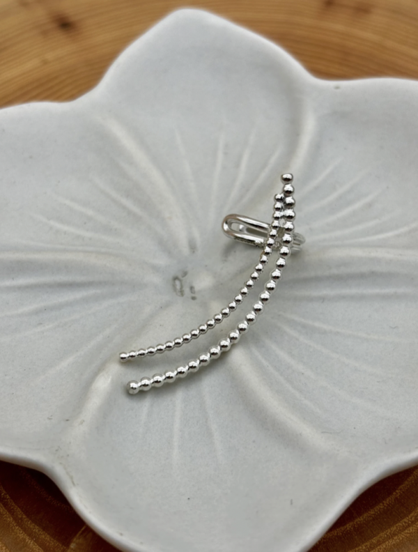 Ear Cuff - Perldraht – Bild 2
