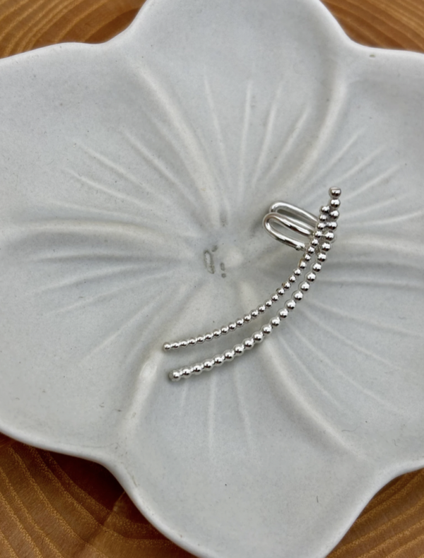 Ear Cuff - Perldraht – Bild 4