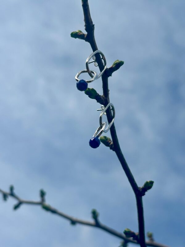 Ohrstecker silber - Lapislazuli blau – Bild 6