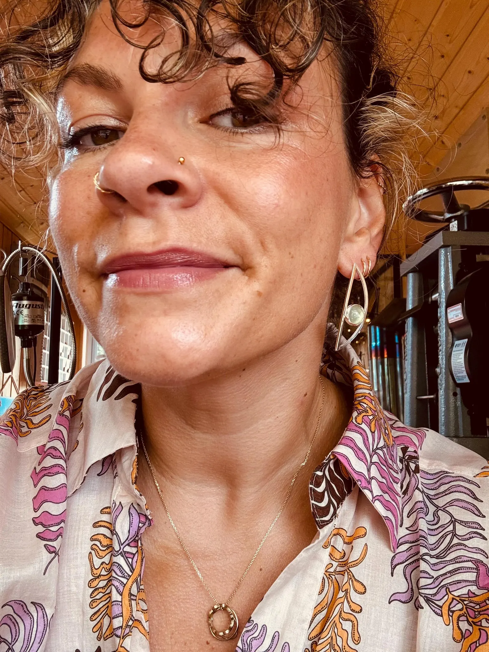 Ohrstecker silber - Prehnite – Bild 4