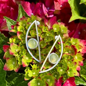 Ohrstecker silber - Prehnite