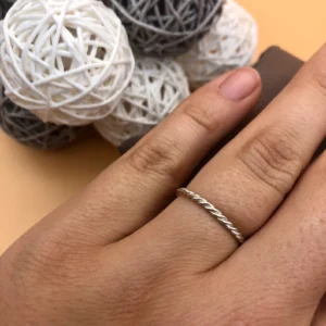 Ring silber -  Kordeldraht