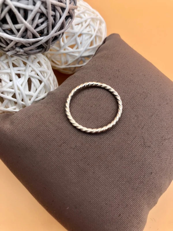 Ring silber -  Kordeldraht – Bild 3
