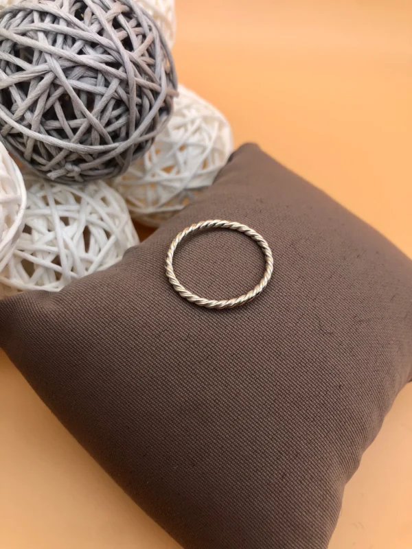 Ring silber -  Kordeldraht – Bild 4