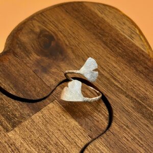 Ring silber - Ginkgo