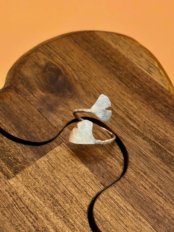 Ring silber - Ginkgo