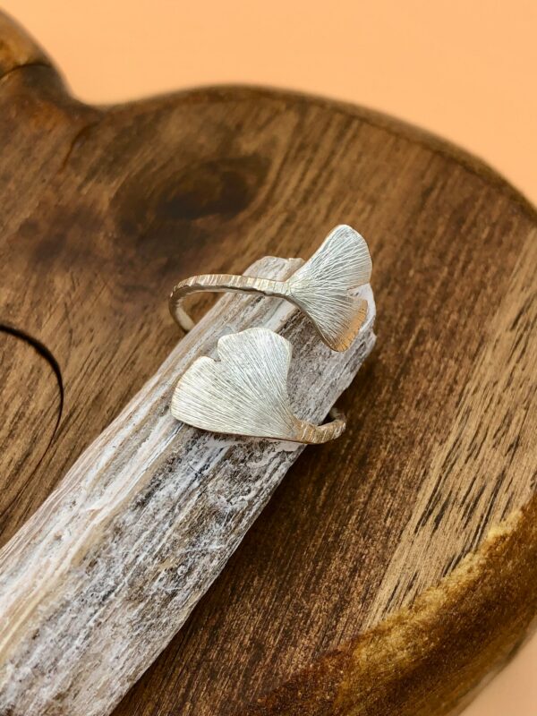 Ring silber - Ginkgo – Bild 3