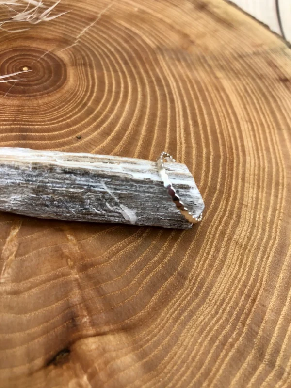 Ring silber - Perldraht – Bild 2