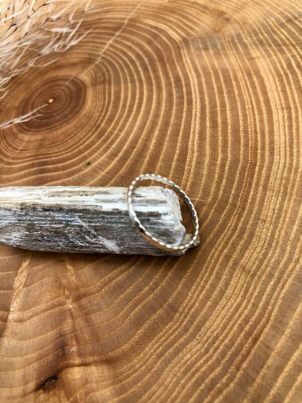 Ring silber - Perldraht – Bild 4