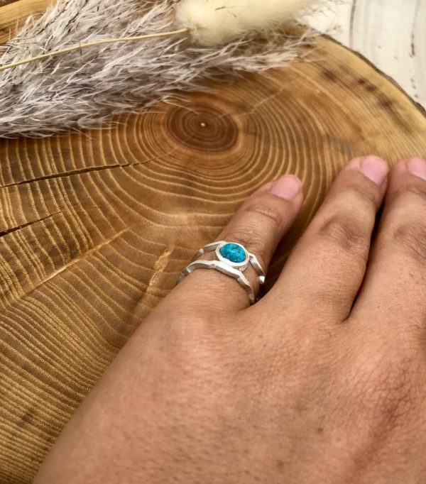 Ring silber - Türkis Größe 56 – Bild 6