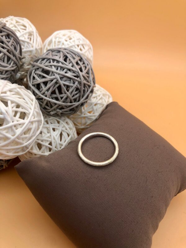 Ring silber - eismatt einfach – Bild 3