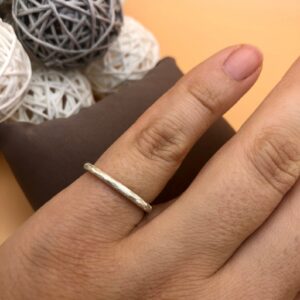 Ring silber - eismatt einfach