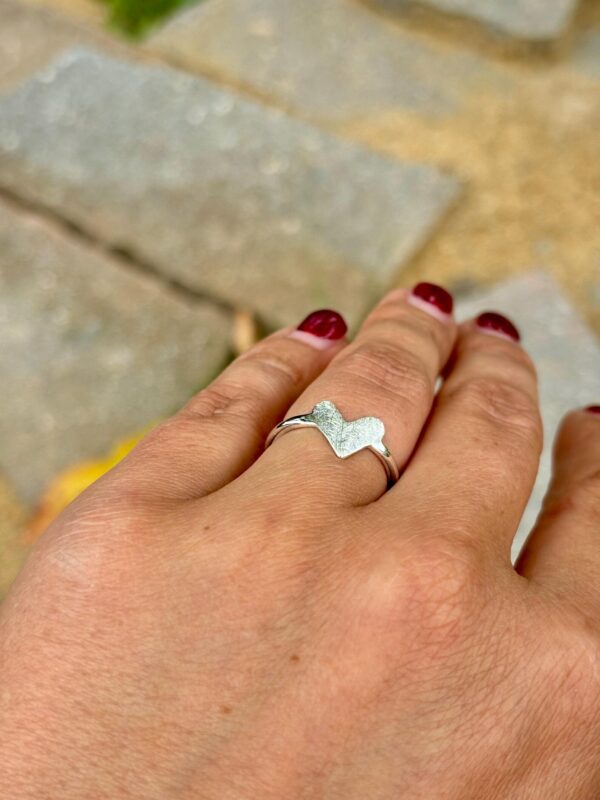 Ring silber -  eismatt – Bild 2