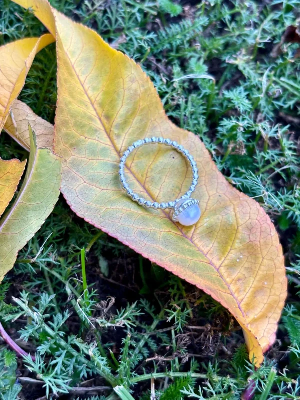 Ring silber - Perle Größe 56 – Bild 7