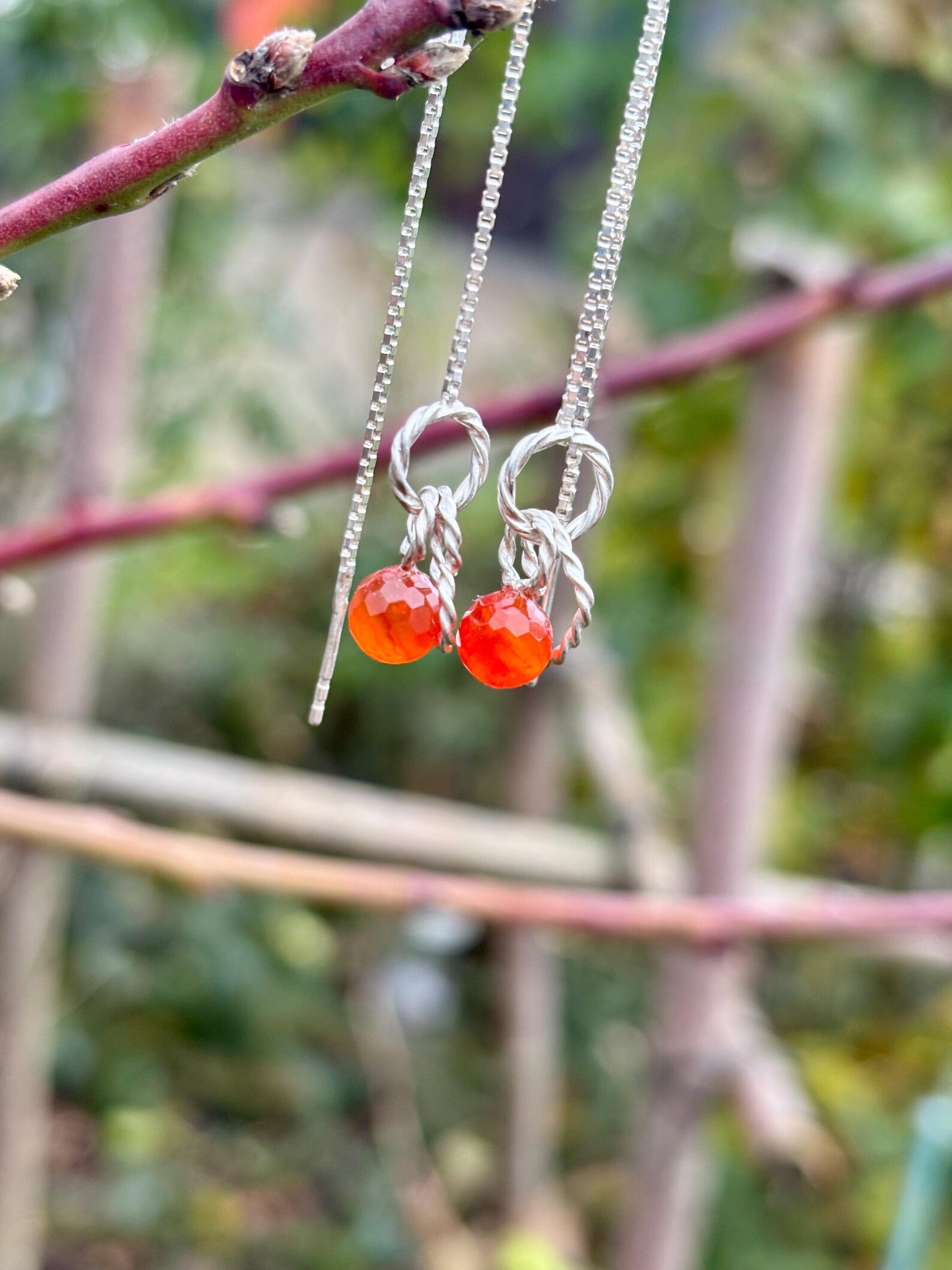 Einfädler - Herz Karneol