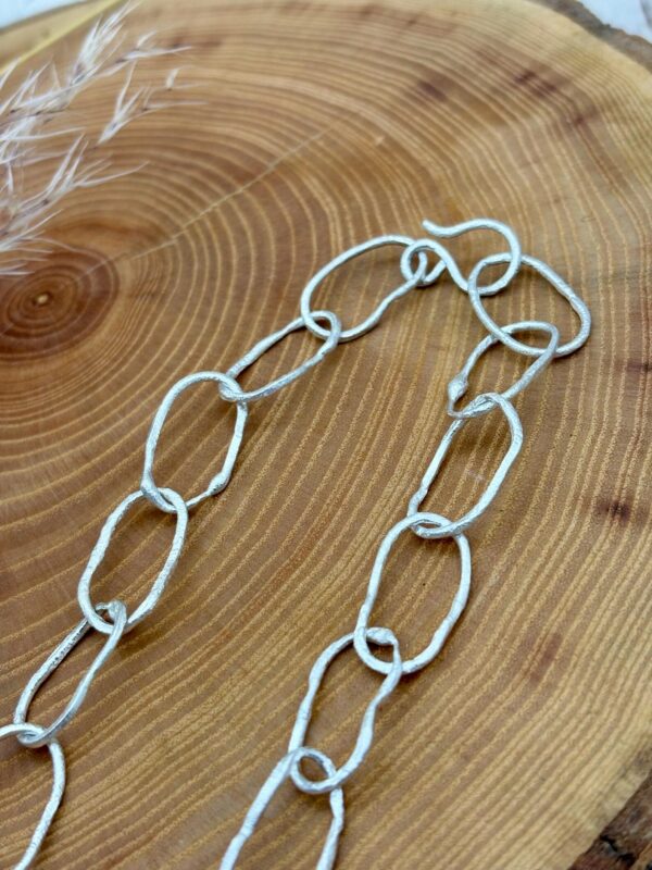 Kette mit Anhänger - silber Amazonit – Bild 4