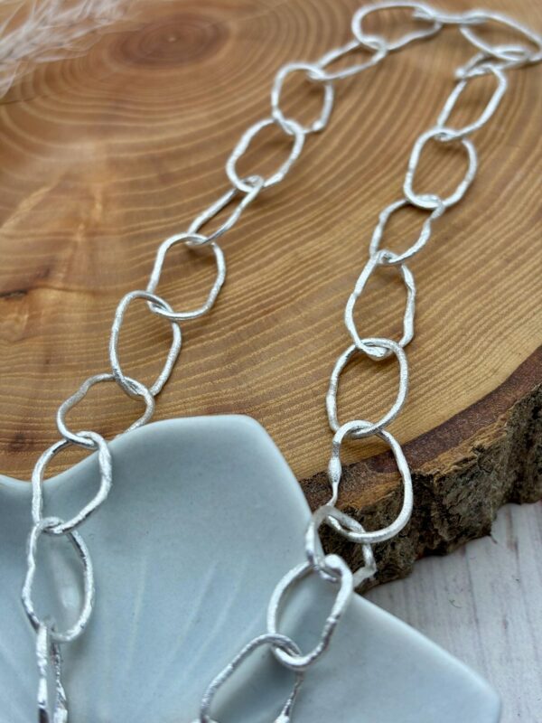 Kette mit Anhänger - silber Amazonit – Bild 7
