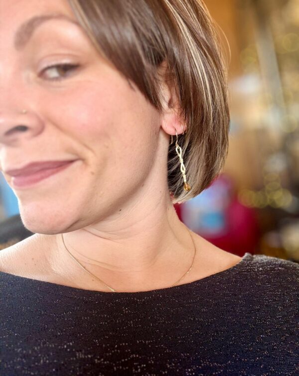 Ohrhaken gelbgold - Citrin – Bild 6