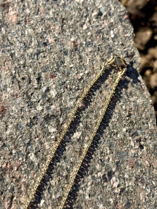 Kette mit Anhänger - gelbgold Diamant – Bild 5