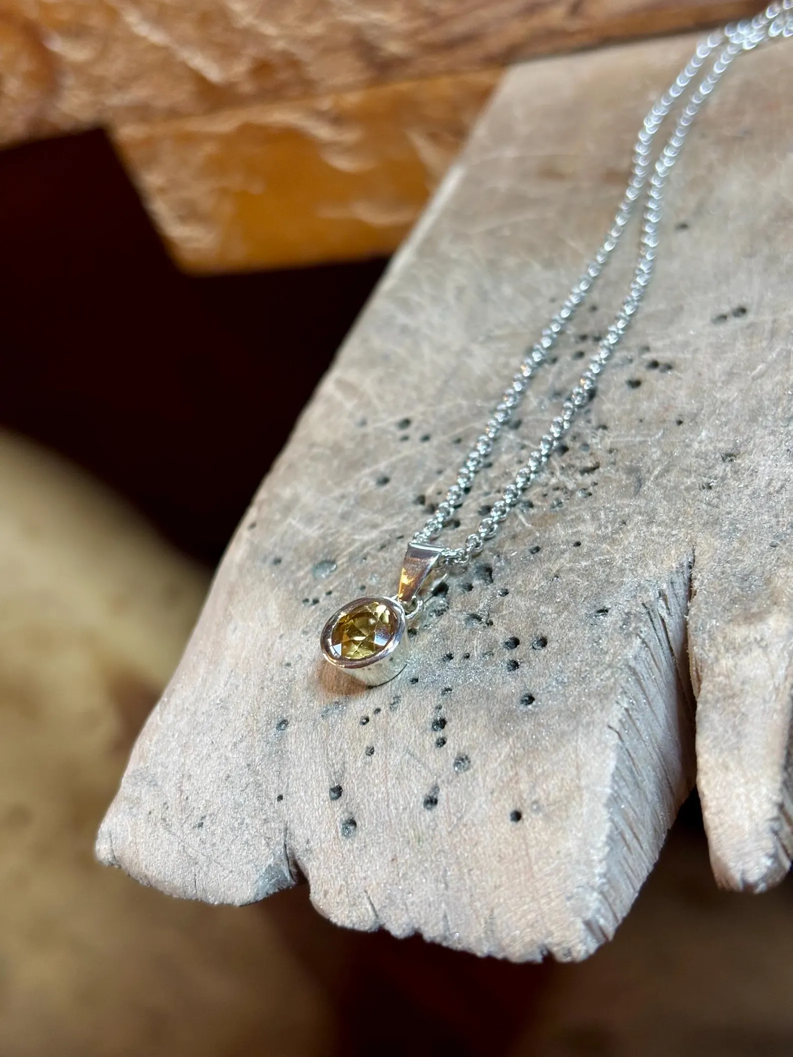 Kette mit Anhänger - silber Zirkon – Bild 6