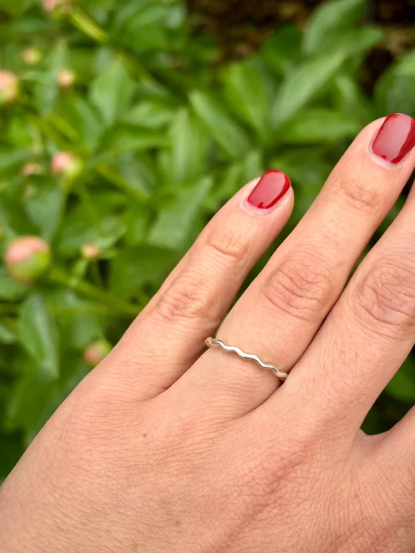 Ring silber - Welle – Bild 4
