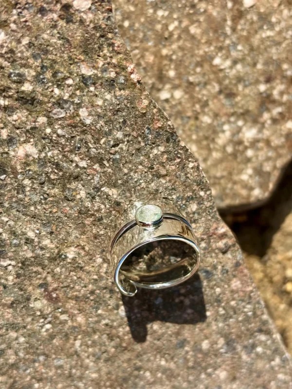 Ring silber - Aquamarin Größe 59 – Bild 3
