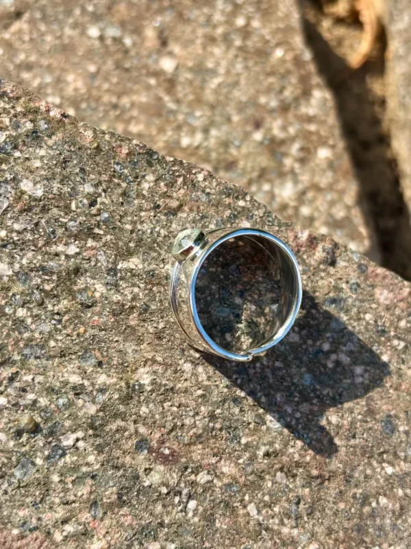 Ring silber - Aquamarin Größe 59 – Bild 4